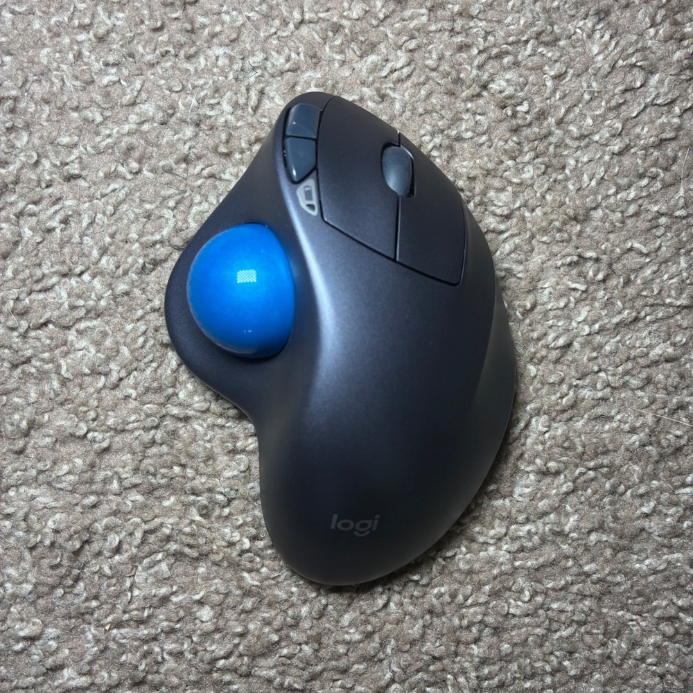 Logitech M570 Wireless Trackball Mouse Dongle Ergonomic Office Tech USB Tested